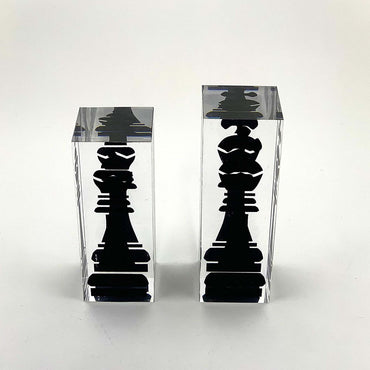 Infinity Lucite 17-Inch Lucite Chess Set