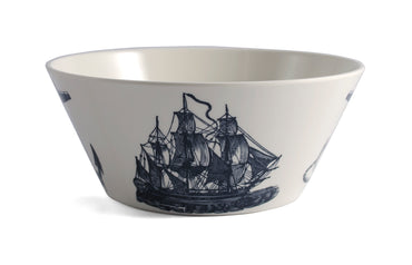 Scrimshaw Serving Bowl
